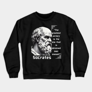 Socrates quote for stoic lovers Crewneck Sweatshirt